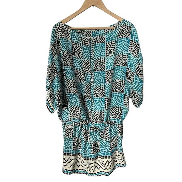 Tolani Mosaic Pattern Silk Swim Cover XS - Picture 2 of 7